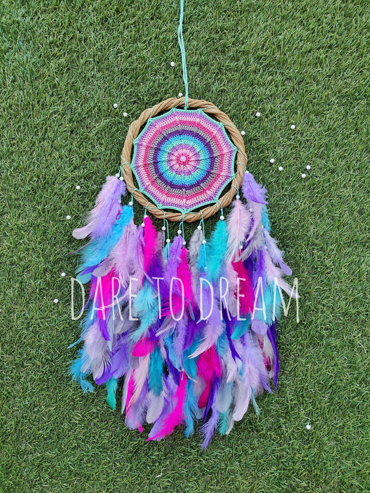 Pastel love wreath ring dreamcatcher - Dare To Dream