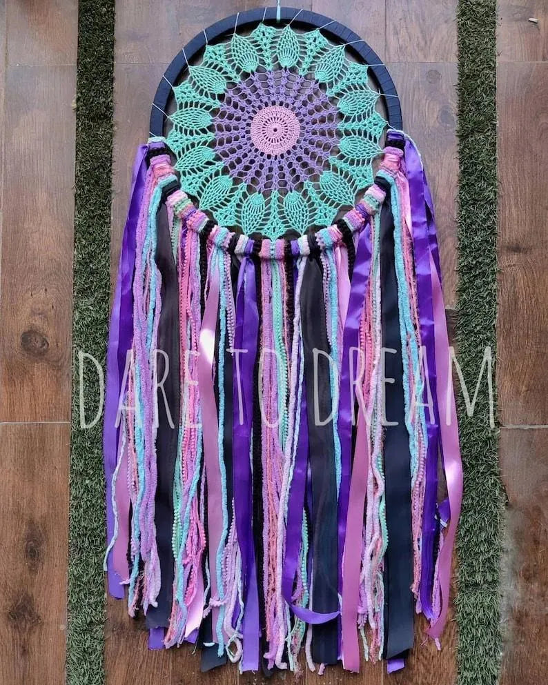 16" Universe Crochet Dreamcatcher - Dare To Dream