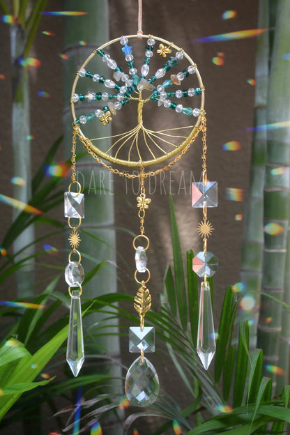 Tree of life Suncatcher - Teal