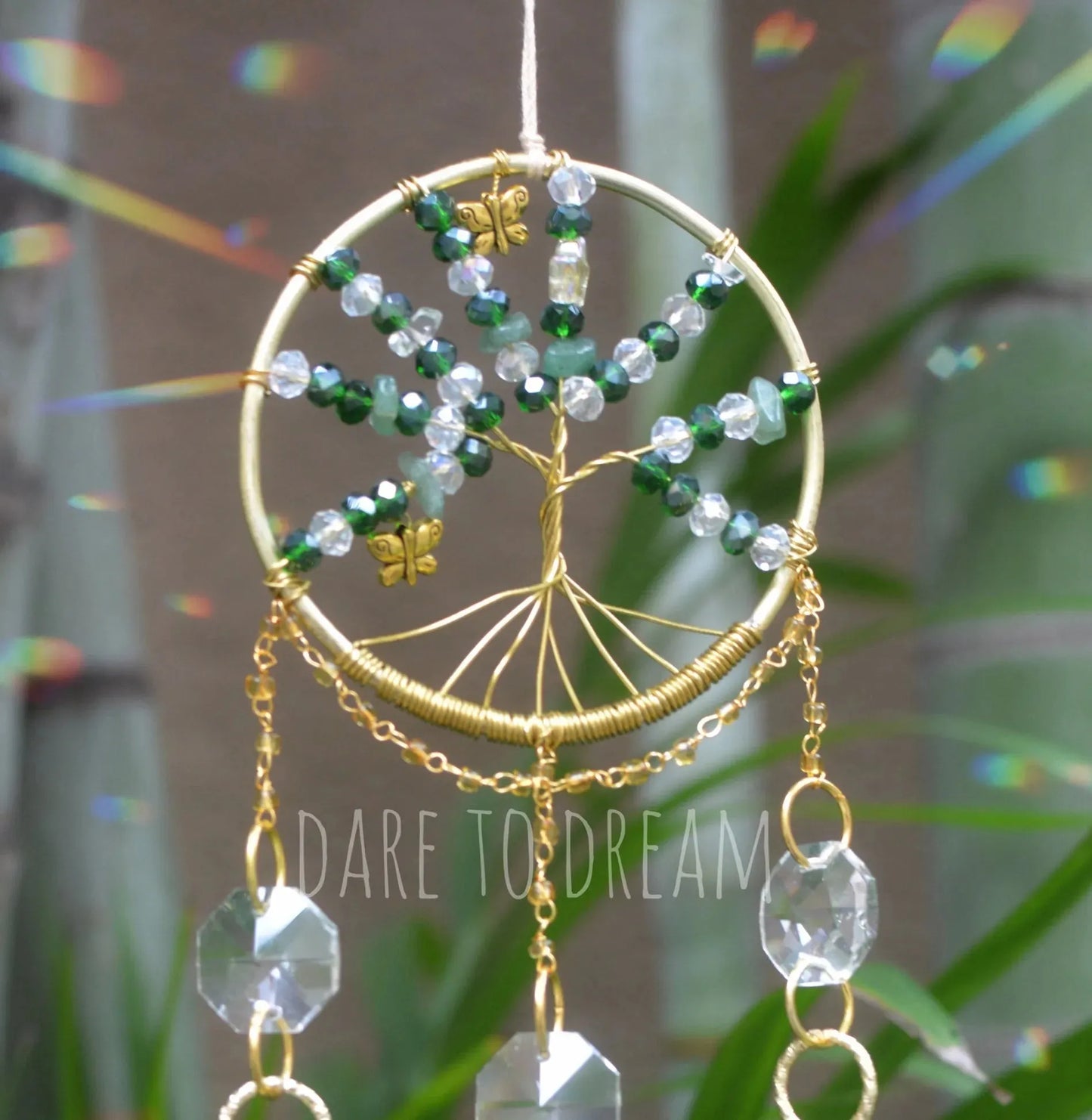 Tree of life Suncatcher - Green ( Mini Version )