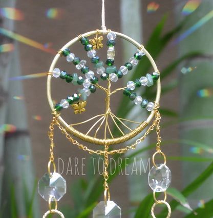 Tree of life Suncatcher - Green ( Mini Version )