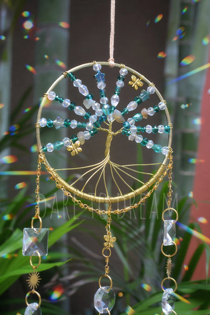 Tree of life Suncatcher - Teal