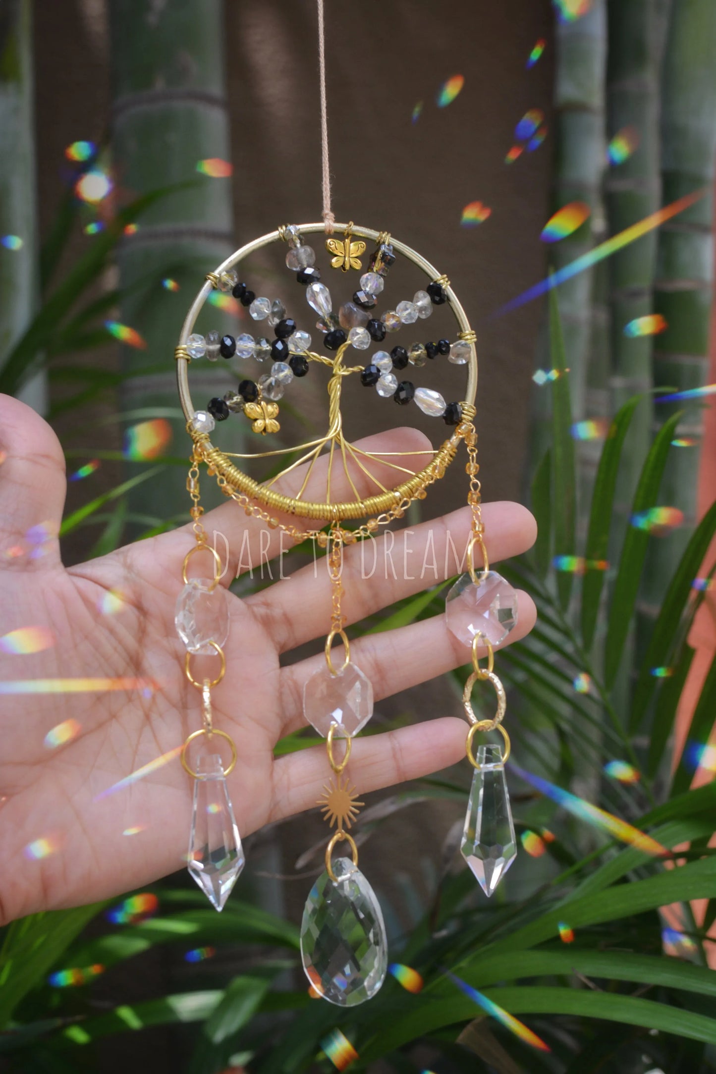 Tree of life Suncatcher - Black ( Mini version )