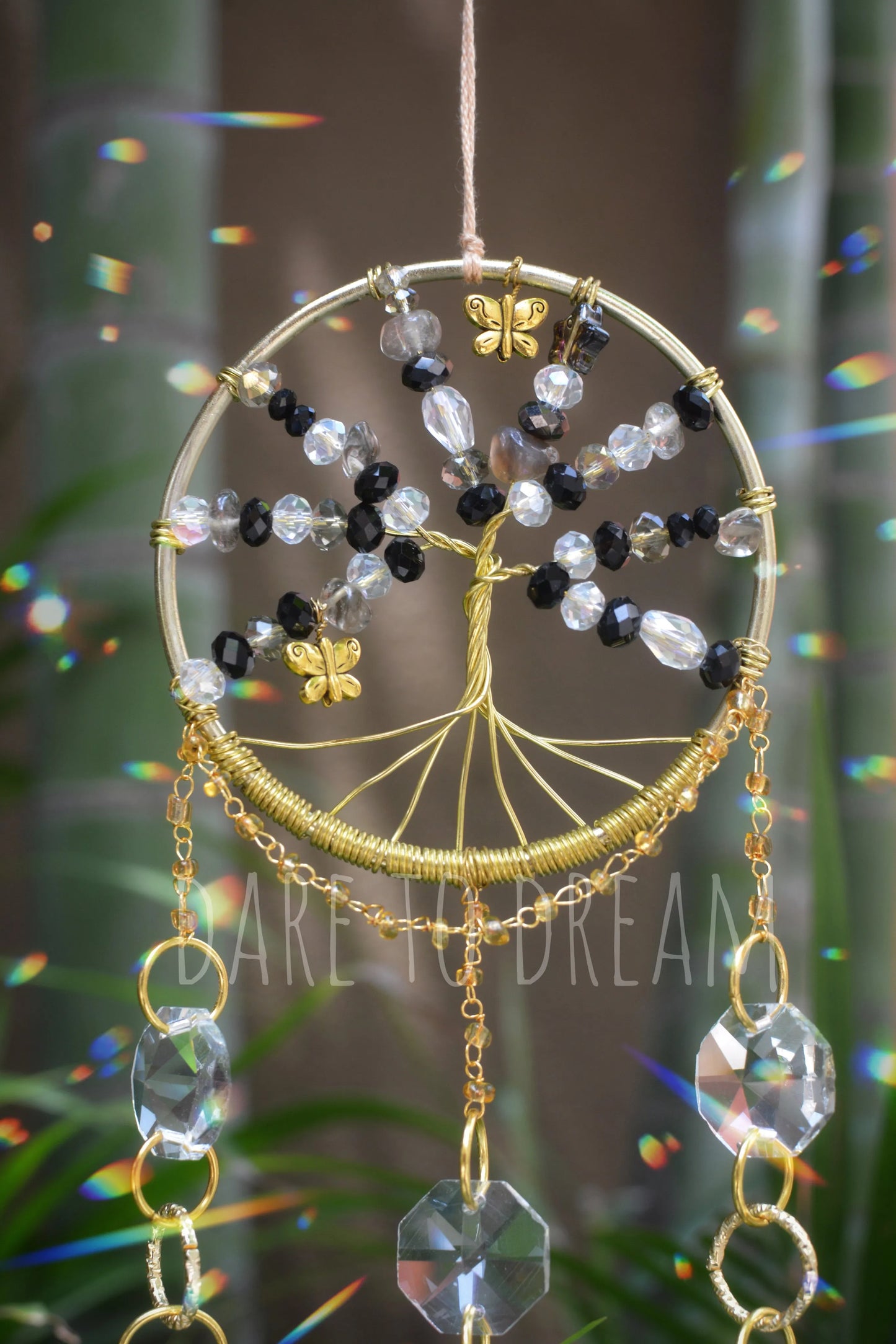 Tree of life Suncatcher - Black ( Mini version )