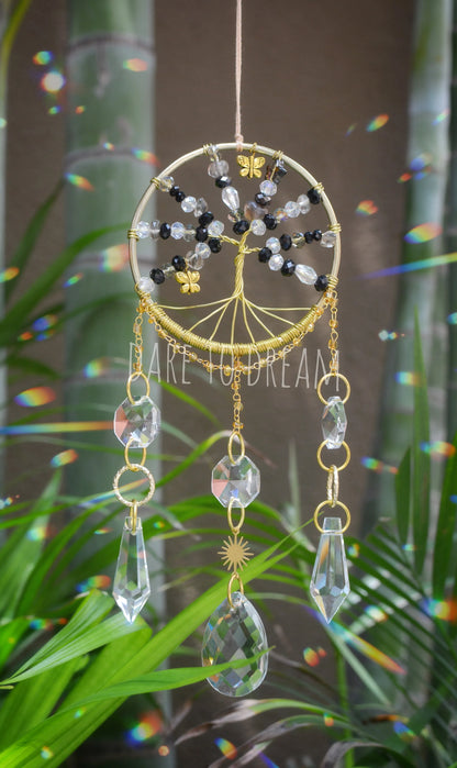 Tree of life Suncatcher - Black ( Mini version )