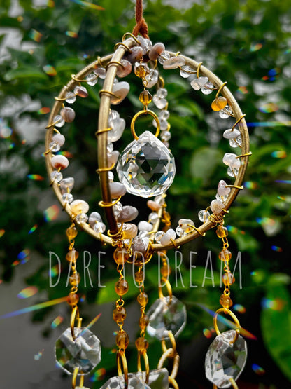 Crystal Golden Suncatcher ( Mini Version )