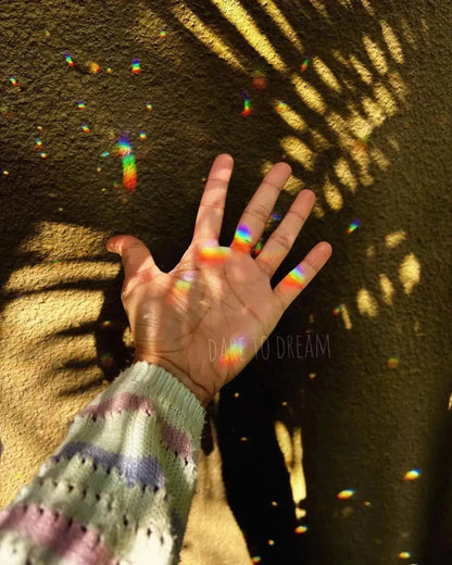 Golden Moon crystal Car Hanging Suncatcher - Dare To Dream