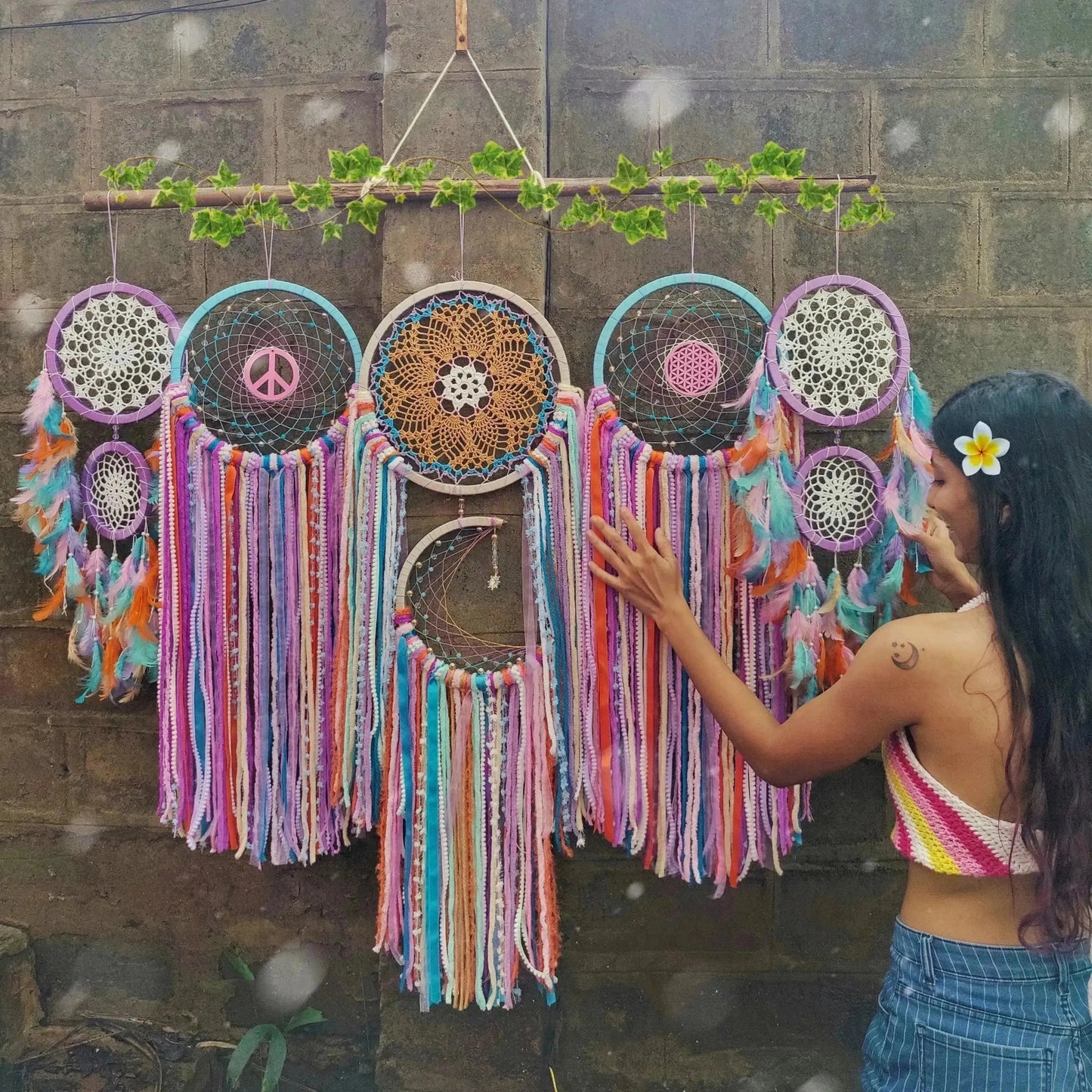 Pastel cluster dreamcatcher - Dare To Dream