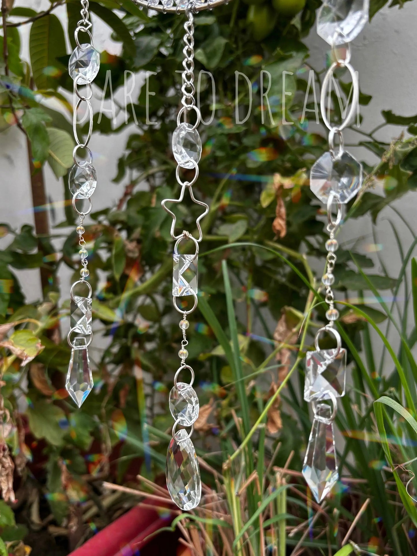 Silver Moon Crystal Suncatcher(Big) - Dare To Dream