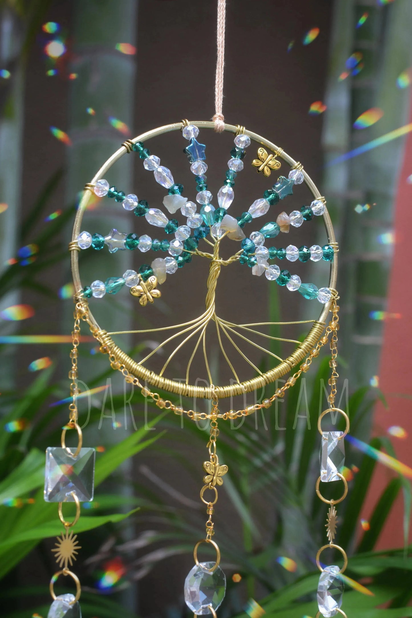 Tree of life Suncatcher - Teal - Dare To Dream